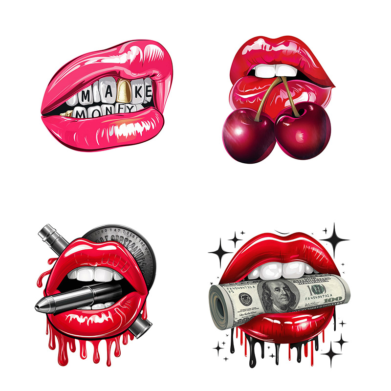 KT79# Wall Sticker Sexy Lips S - огляд і ціна Home Bathroom Floor Tiles