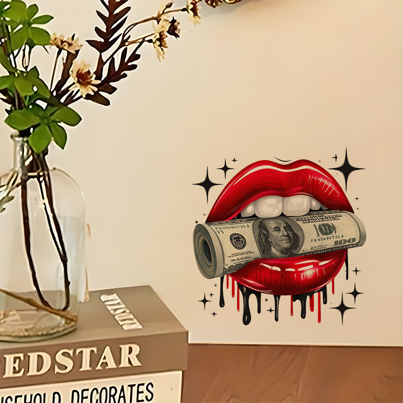 KT79# Wall Sticker Sexy Lips S - огляд і ціна Home Bathroom Floor Tiles