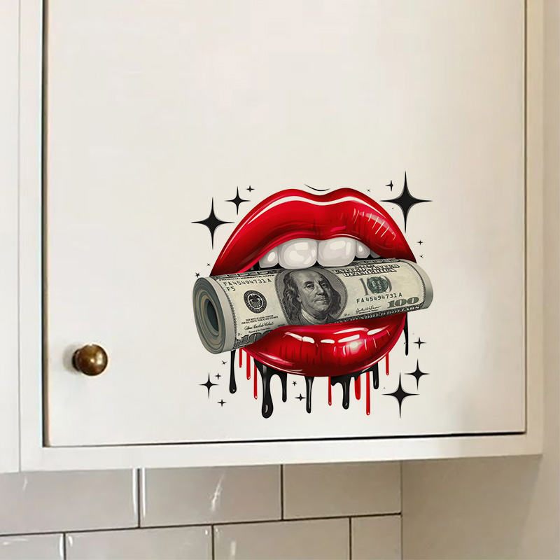 KT79# Wall Sticker Sexy Lips S - огляд і ціна Home Bathroom Floor Tiles