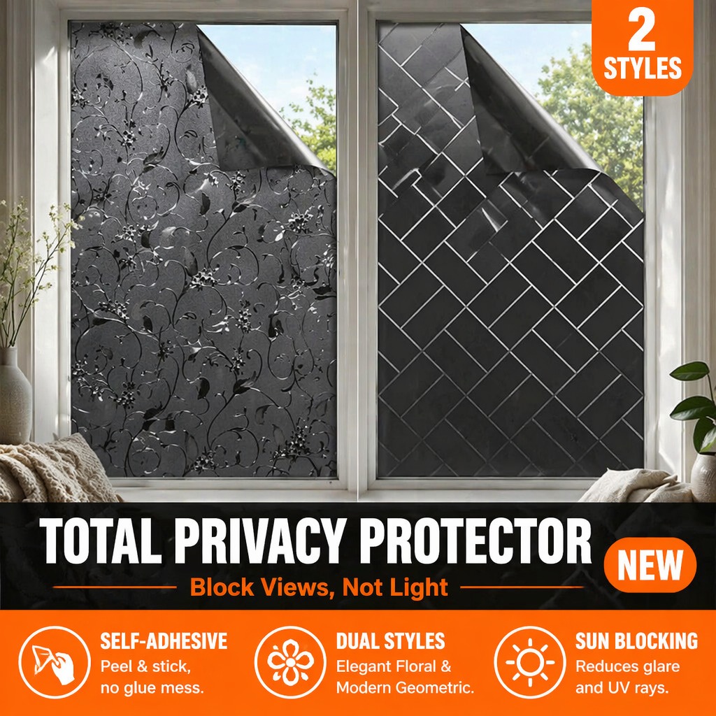 Privacy Blackout Window Film S - огляд і ціна Home Bathroom Window Tint