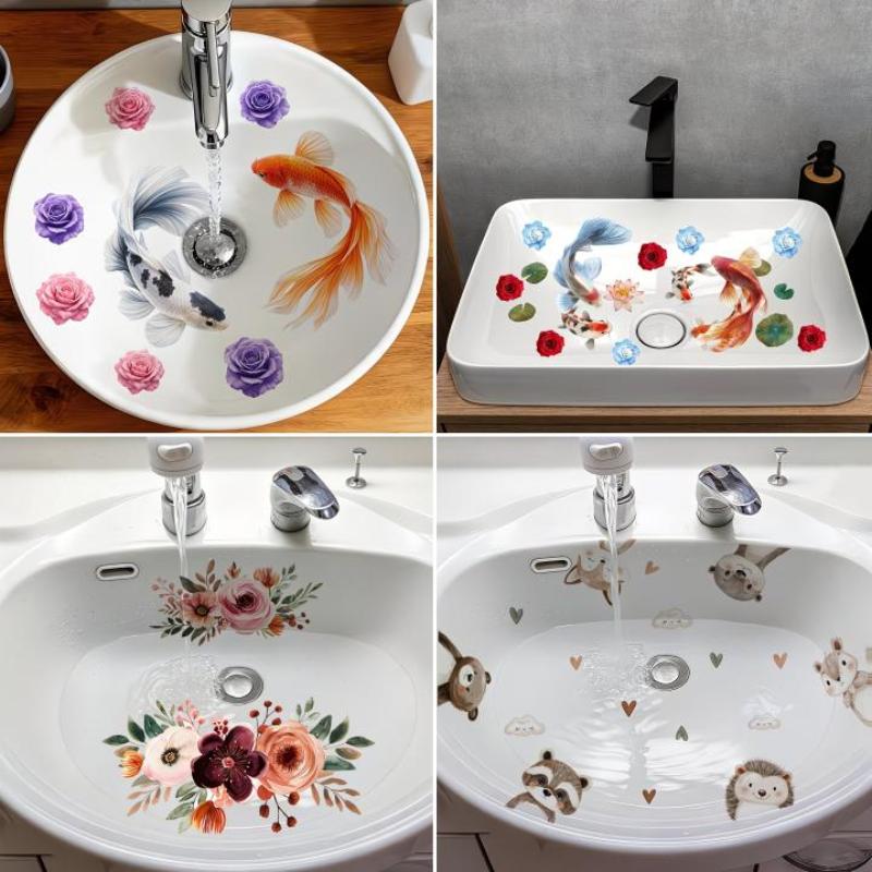 New Lucky Koi Floral Washbasin - огляд і ціна Home Bathroom Wash Basin