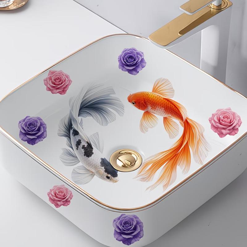 New Lucky Koi Floral Washbasin - огляд і ціна Home Bathroom Wash Basin