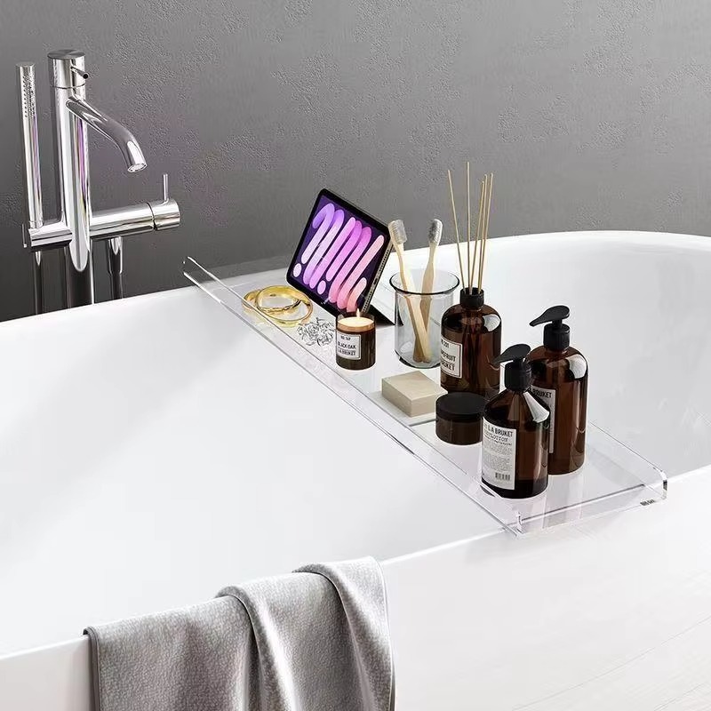 Acrylic Bathtub Caddy with Pho - огляд і ціна Bath Caddy Tray
