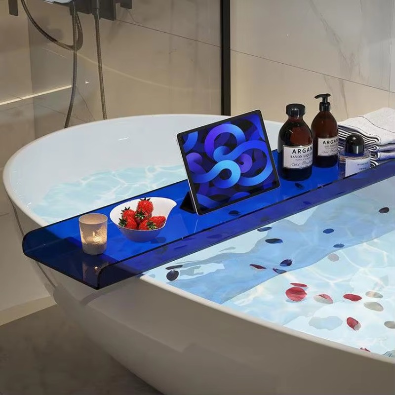 Acrylic Bathtub Caddy with Pho - огляд і ціна Bath Caddy Tray