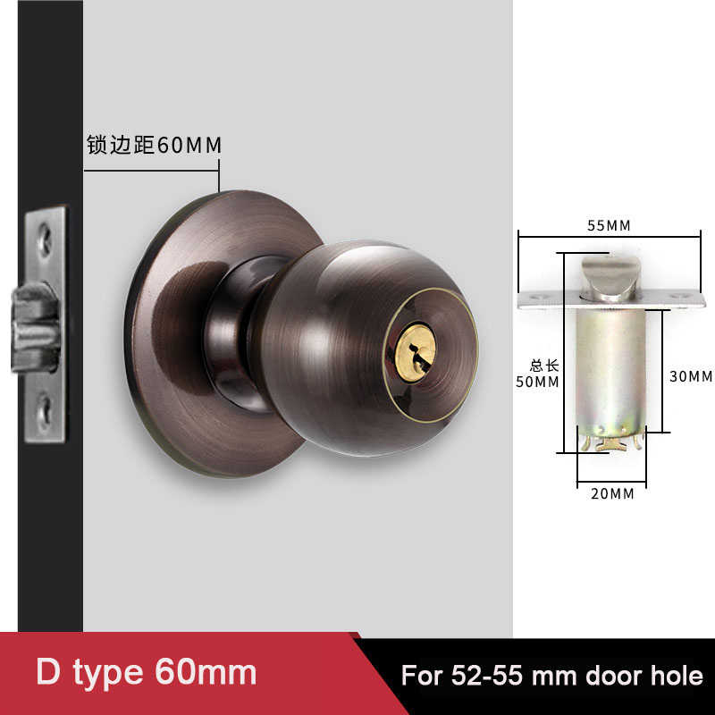 Aluminum Alloy Round Door Knob - огляд і ціна Home Bathroom Lock