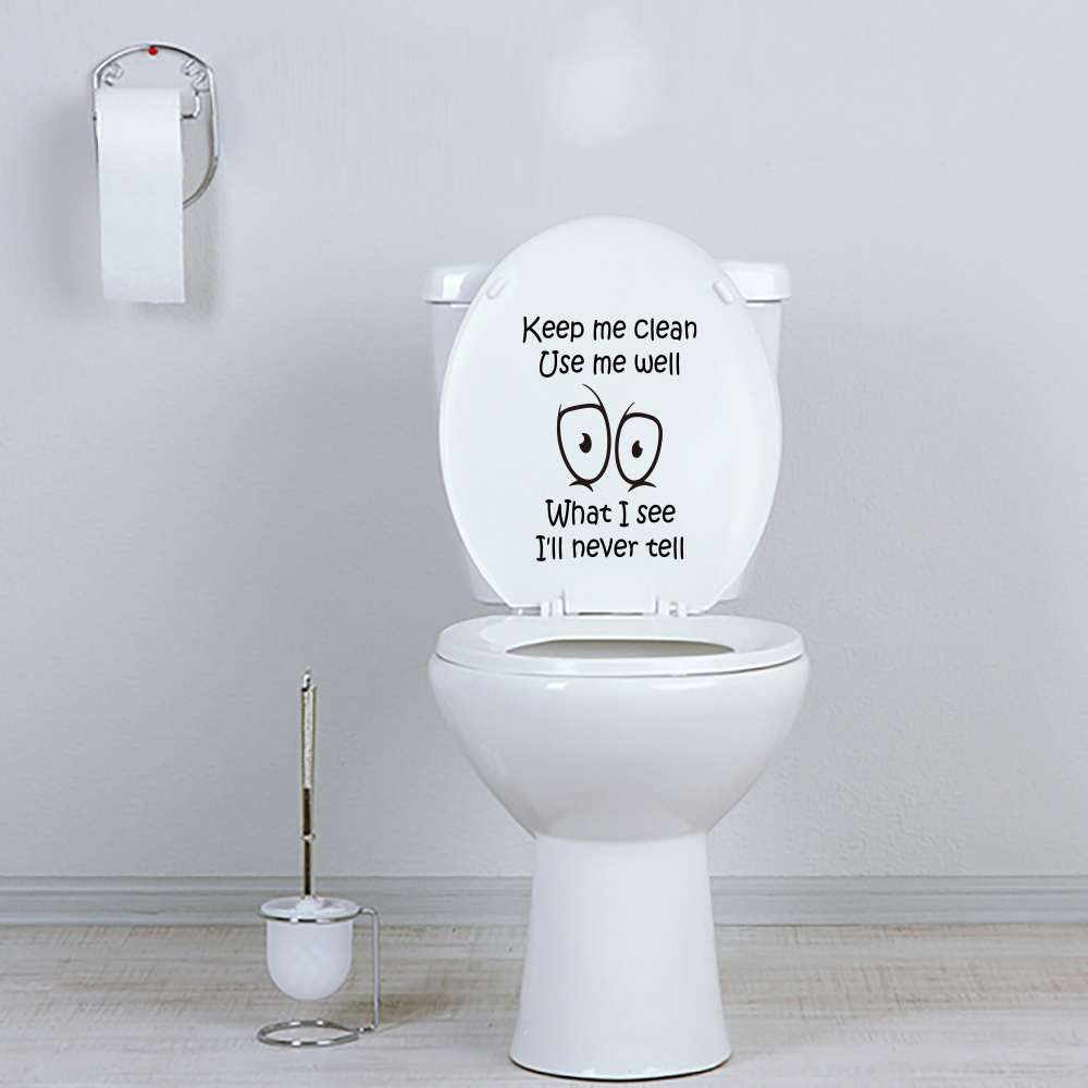Funny Toilet Sticker Decal Kee - огляд і ціна Home Bathroom Floor Tiles