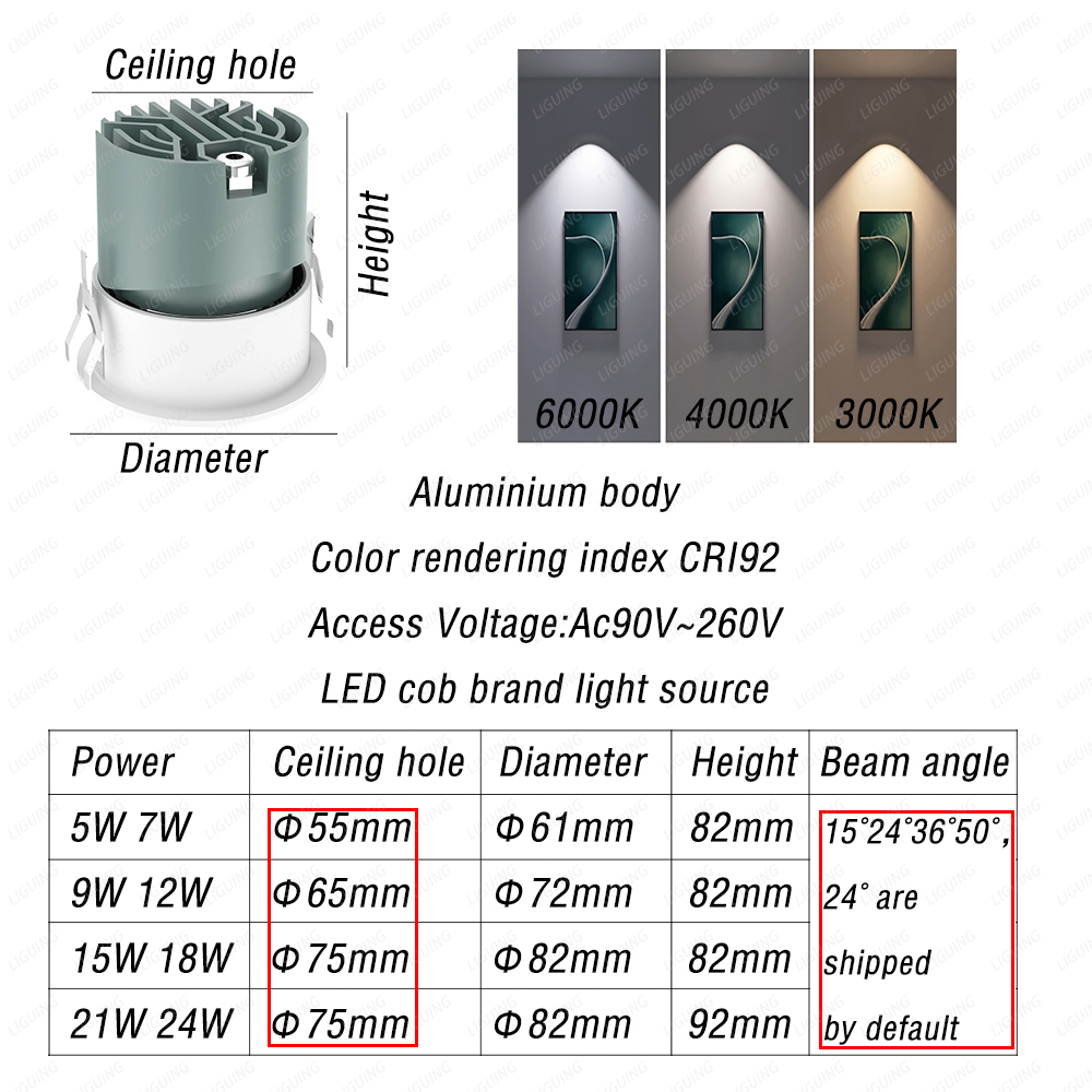 Embedded Waterproof LED Ceilin - огляд і ціна Home Bathroom Wash Basin