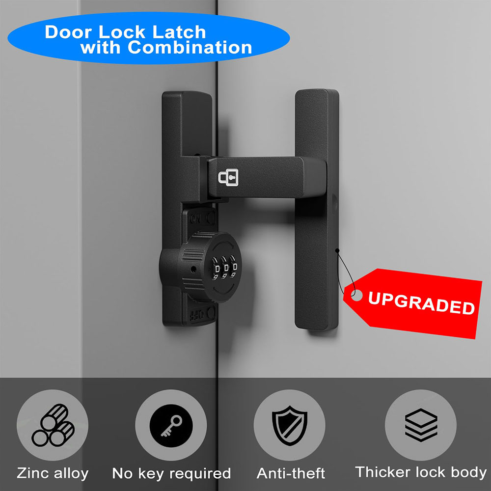 Security Barn Door Lock 3-Digi - огляд і ціна Home Bathroom Lock