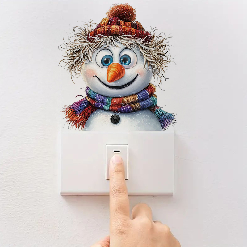 Funny Whimsical Snowman Sticke - огляд і ціна Home Bathroom Floor Tiles