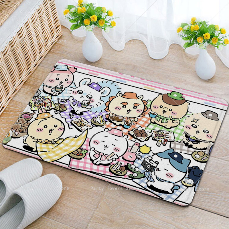 Anime Chiikawas Flannel Carpet - огляд і ціна Home Goods Bathroom Mats
