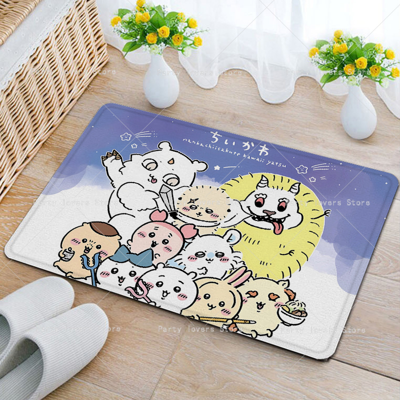 Anime Chiikawas Flannel Carpet - огляд і ціна Home Goods Bathroom Mats