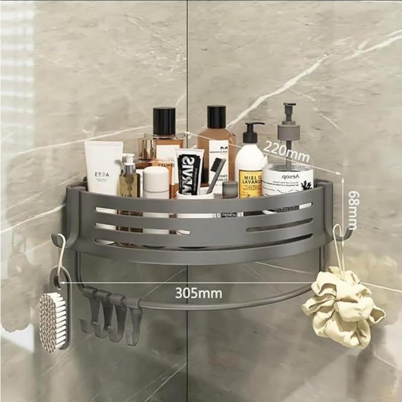 Adhesive or Drilling Corner Sh - огляд і ціна Bath Caddy Tray