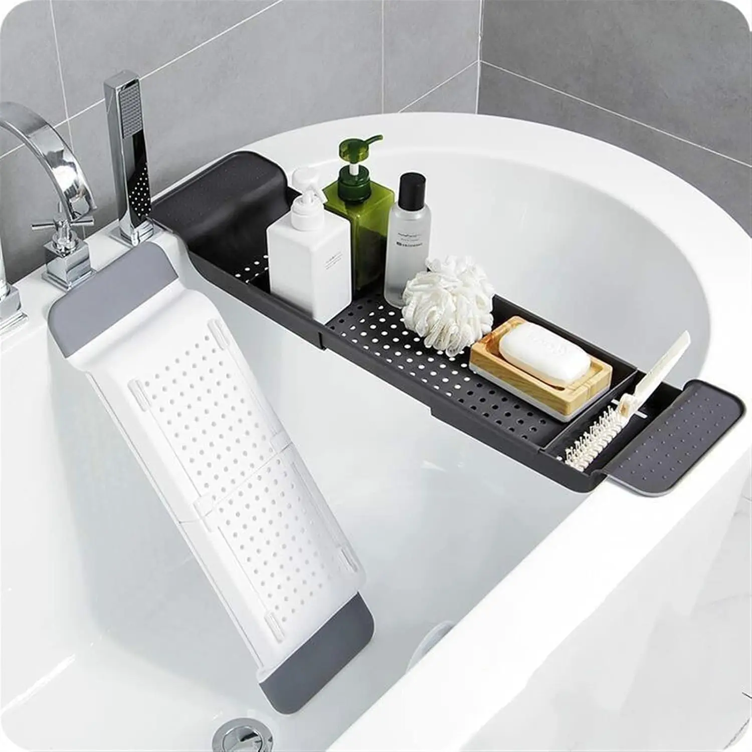 Bathtub Caddy Tray Extendable  - огляд і ціна Bath Caddy Tray