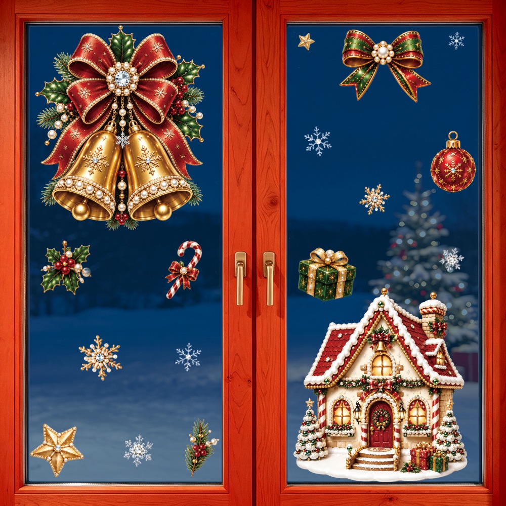 Christmas 2027 New Window Stic - огляд і ціна Home Bathroom Floor Tiles