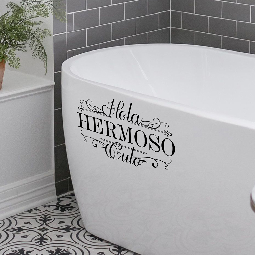 Spanish Funny Hola Heromoso To - огляд і ціна Home Bathroom Floor Tiles