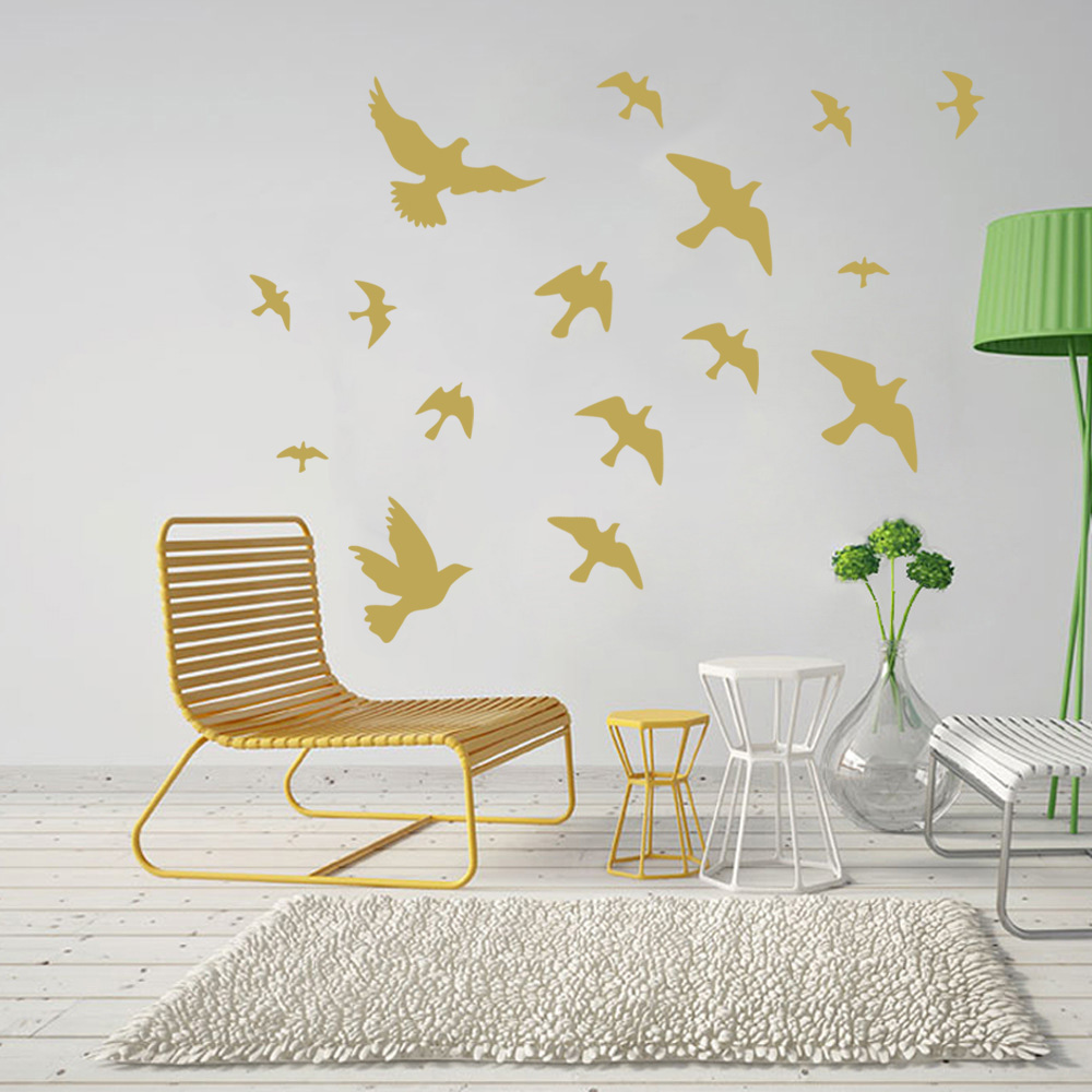12Pcs/set Bird Wall Stickers H - огляд і ціна Home Bathroom Floor Tiles