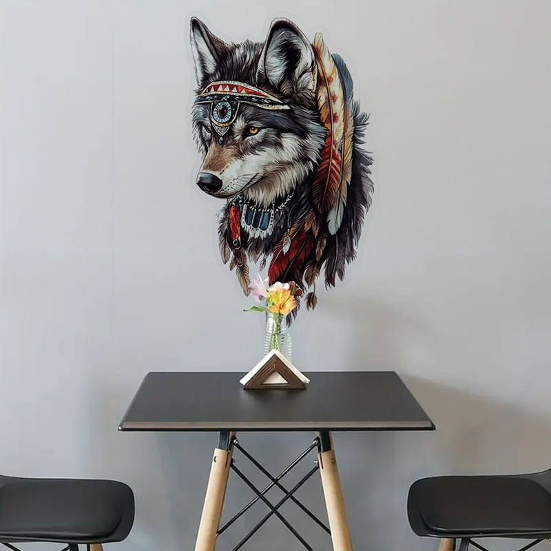 QT36# 1pc Cool Indian Wolf Sti - огляд і ціна Home Bathroom Floor Tiles