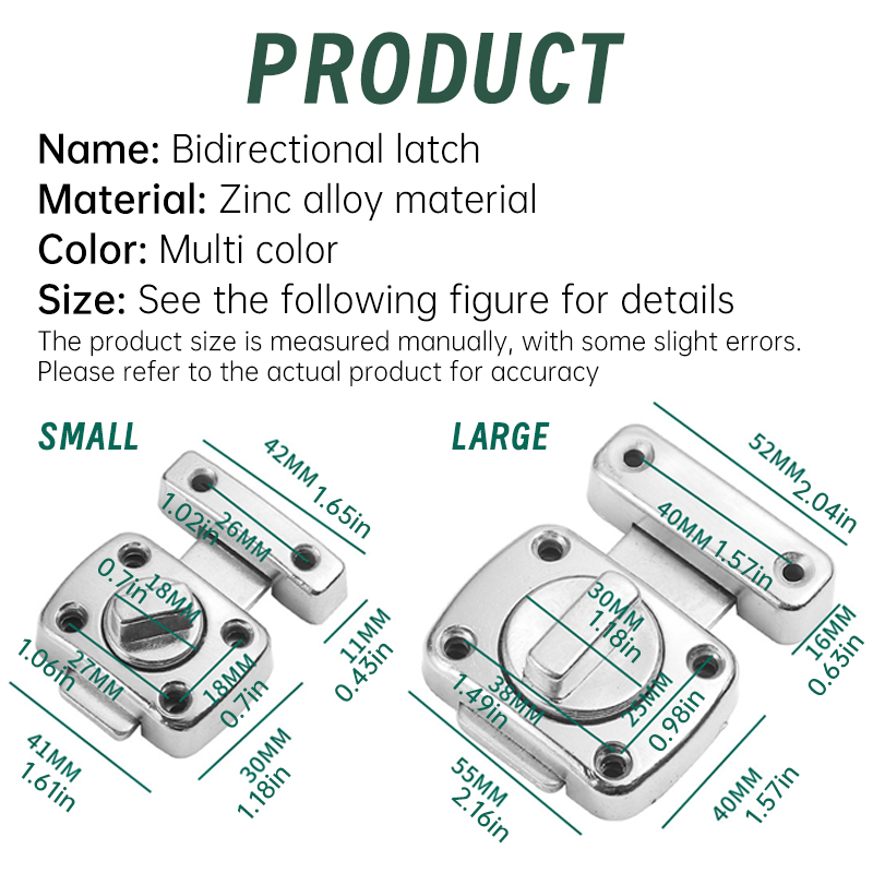 1pc Home Security Latch Rotate - огляд і ціна Home Bathroom Lock
