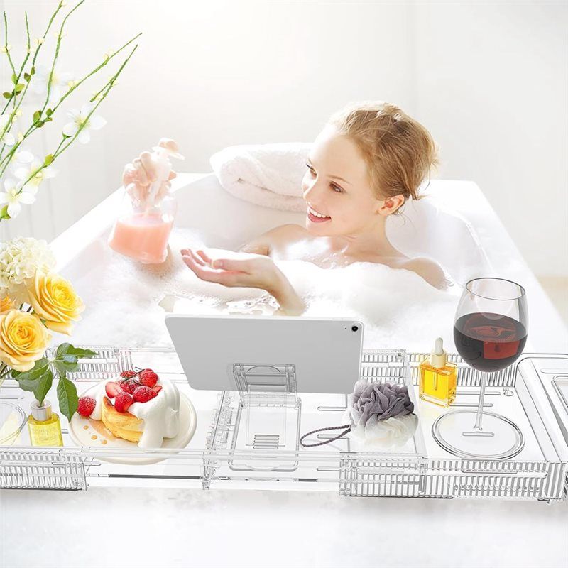 AEE2-Expandable Drain Bath Cad - огляд і ціна Bath Caddy Tray