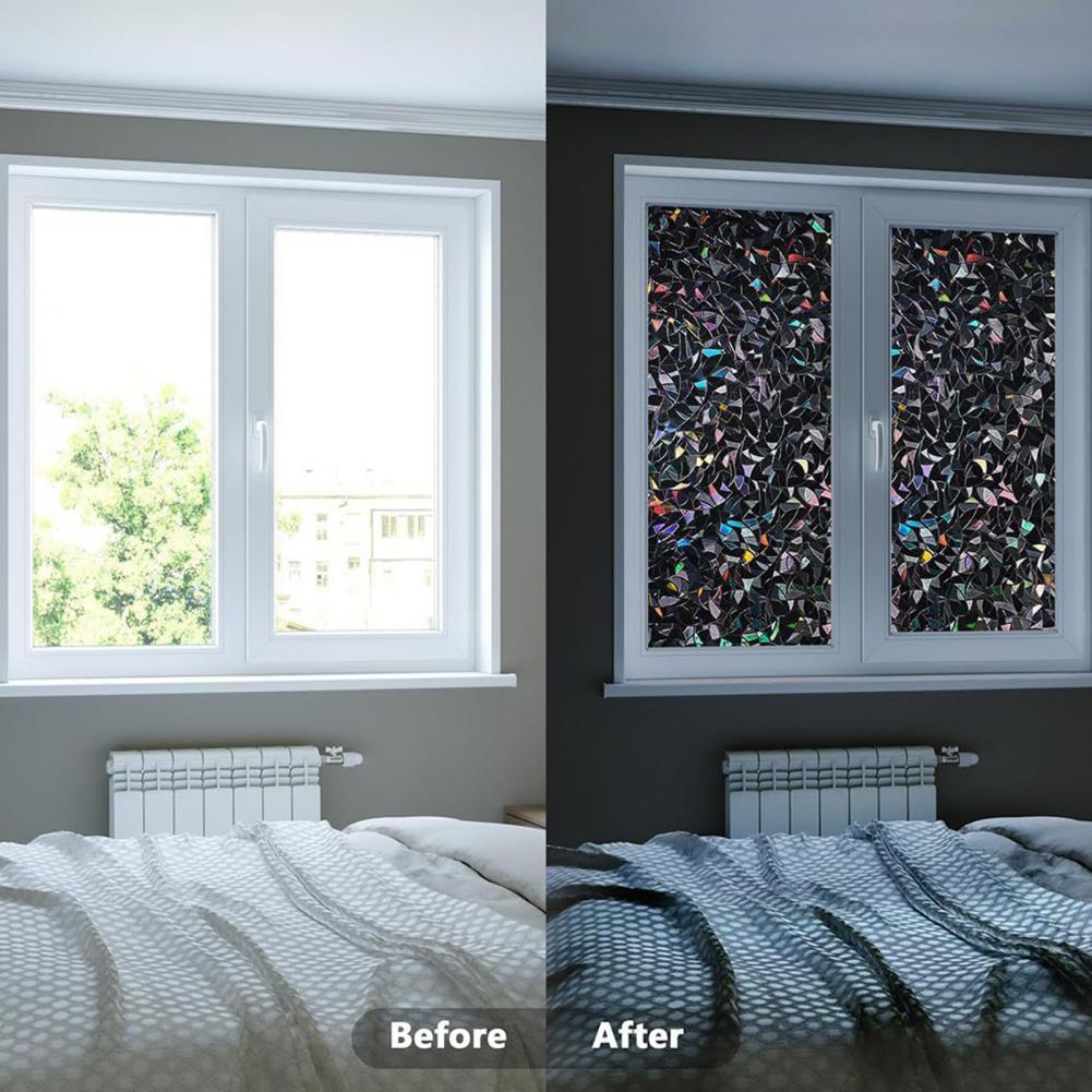 3D Black Rainbow Window Blacko - огляд і ціна Home Bathroom Window Tint