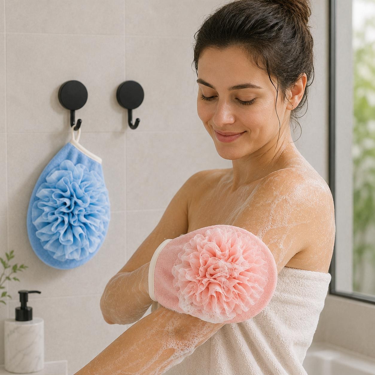 2 Pairs of Bath Gloves + 2 Hoo - огляд і ціна Home Bathroom Cleaning Kit