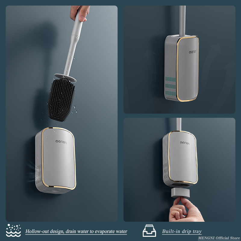 MENGNI-Luxury Toilet Brush Bat - огляд і ціна Home Bathroom Cleaning Kit