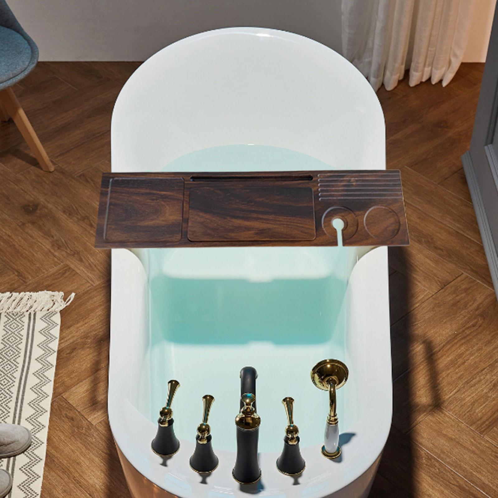 Premium Walnut Bath Tray for T - огляд і ціна Bath Caddy Tray