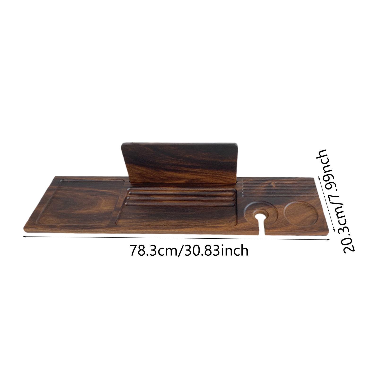 Premium Walnut Bath Tray for T - огляд і ціна Bath Caddy Tray