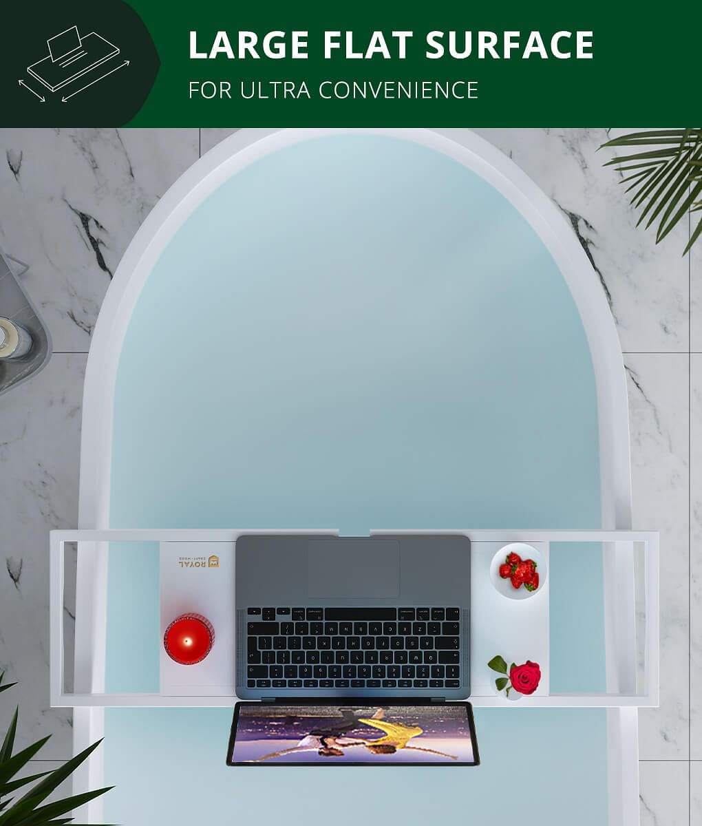 Luxury Expandable Bamboo Batht - огляд і ціна Bath Caddy Tray