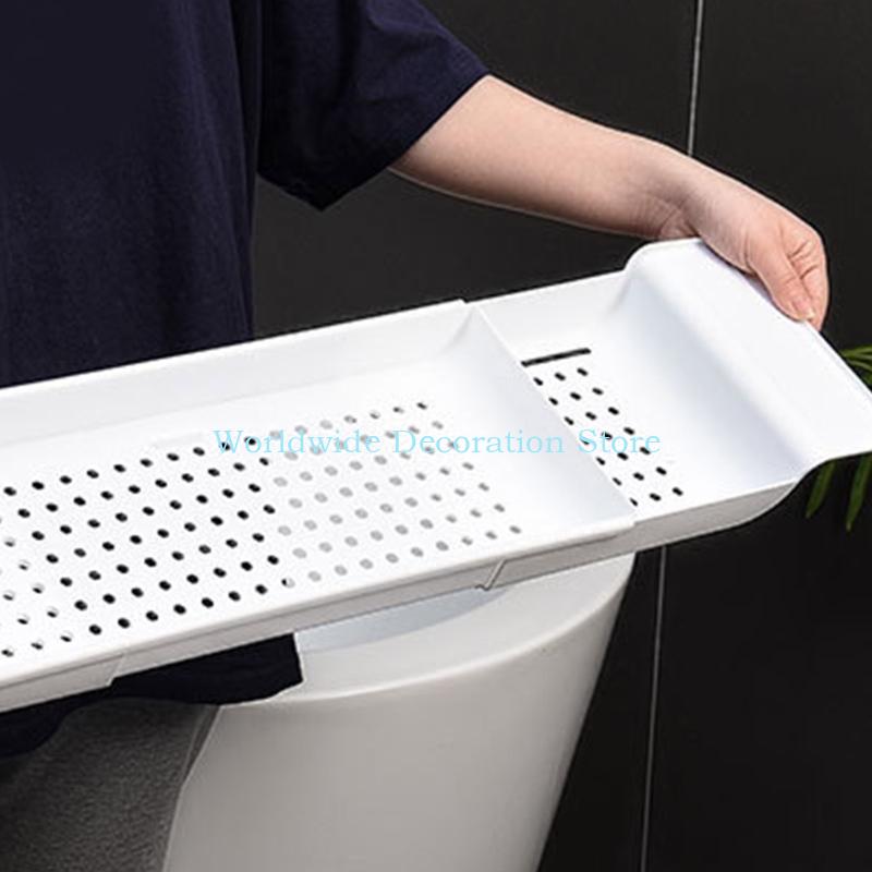 Q39B Expandable Drain Bath She - огляд і ціна Bath Caddy Tray