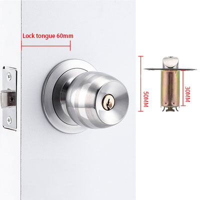 Stainless Steel Golden Round B - огляд і ціна Home Bathroom Lock