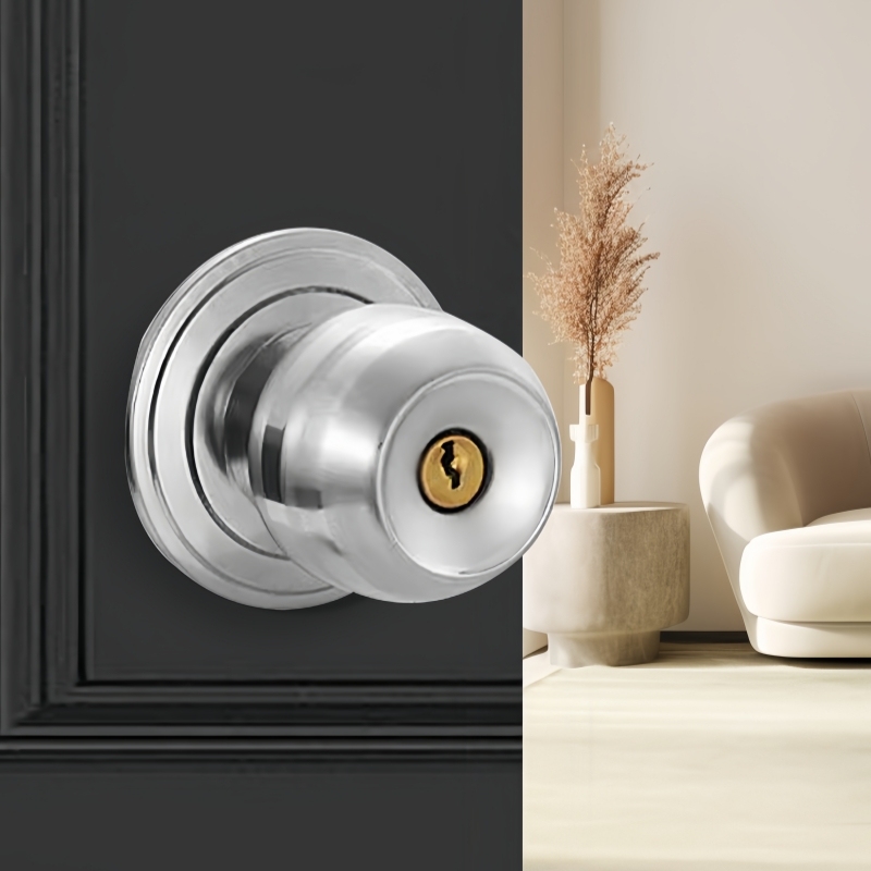 Metal Round Door Knobset Alumi - огляд і ціна Home Bathroom Lock